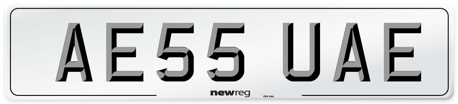 AE55 UAE Number Plate from New Reg